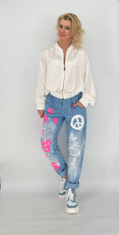 Jogpants Hose blau