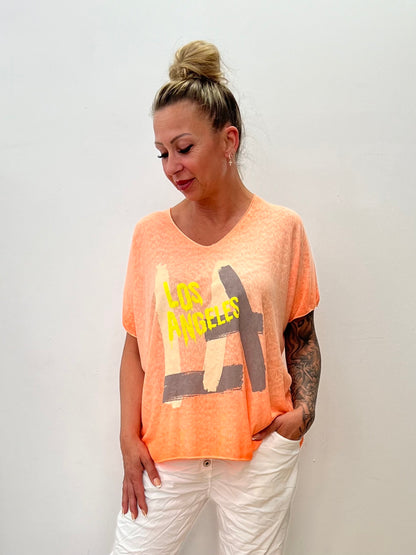 T-Shirt "LA" orange