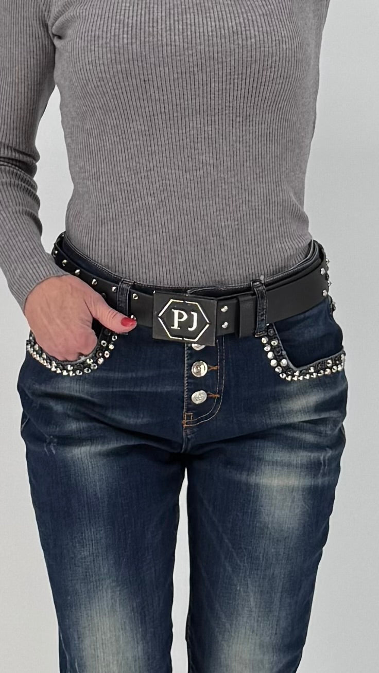 Boy Friend Jeans  PUCCIHINO mit Nieten