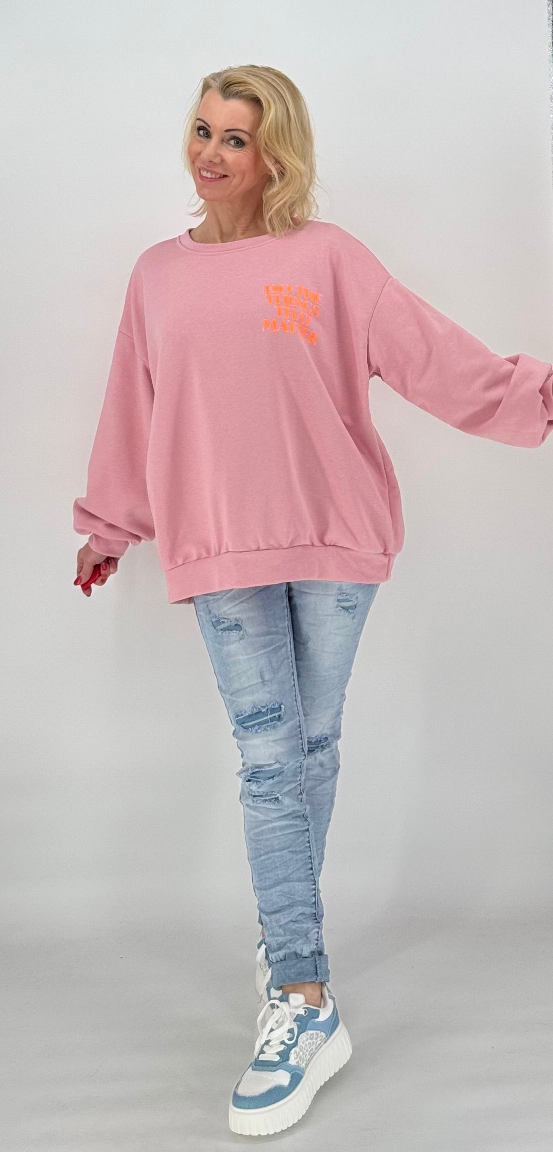 Sweatshirt in rosa "Balance"