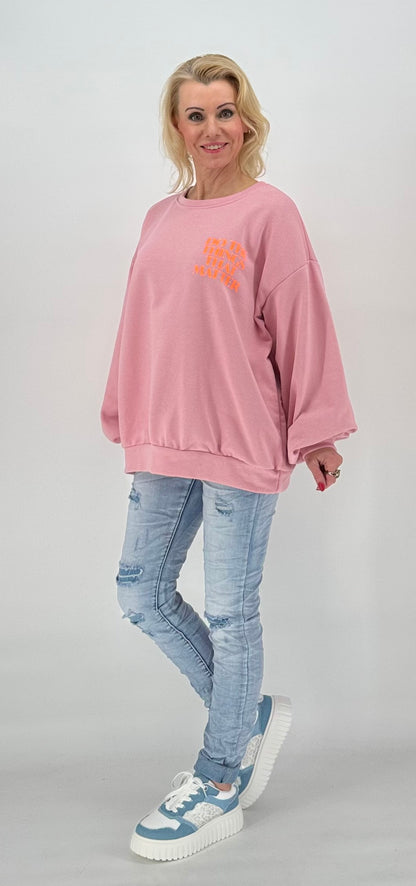 Sweatshirt in rosa "Balance"