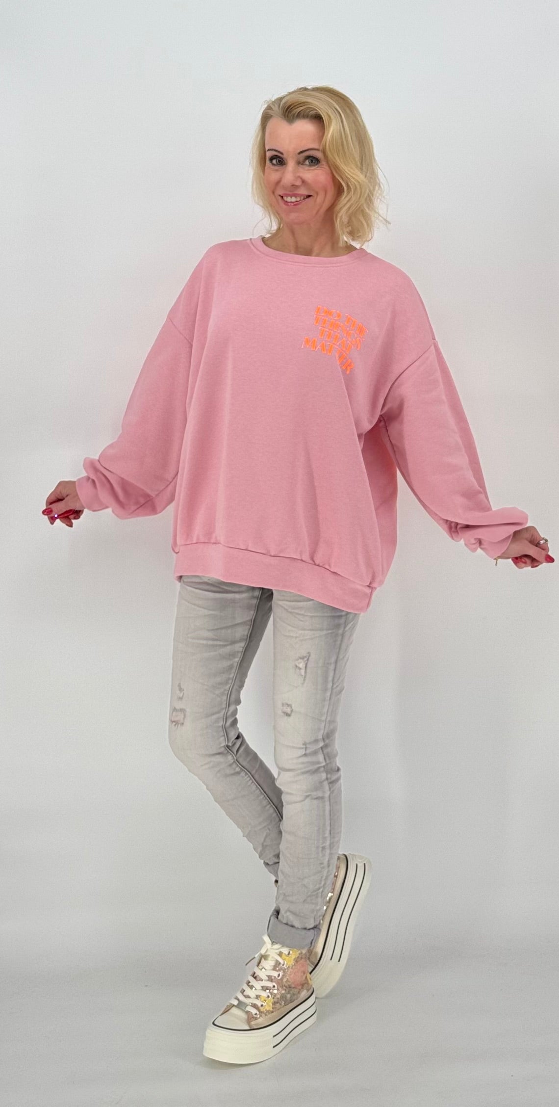 Sweatshirt in rosa "Balance"