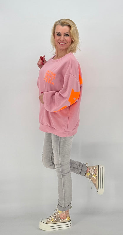 Sweatshirt in rosa "Balance"