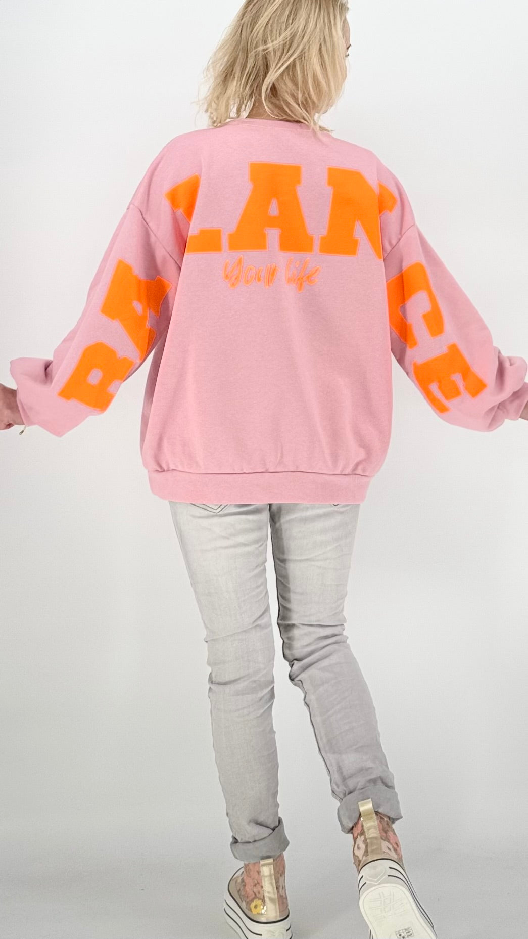 Sweatshirt in rosa "Balance"