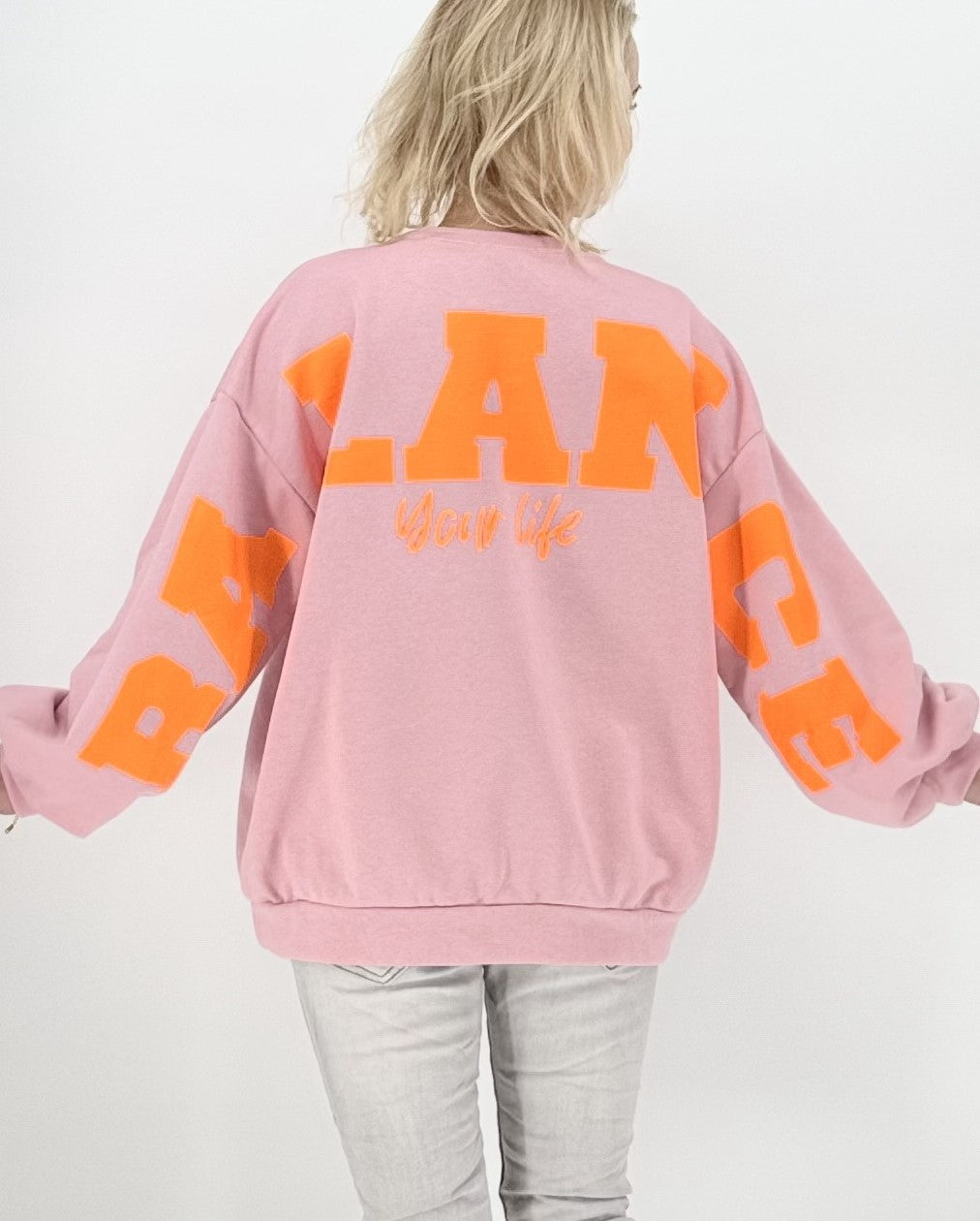 Sweatshirt in rosa "Balance"