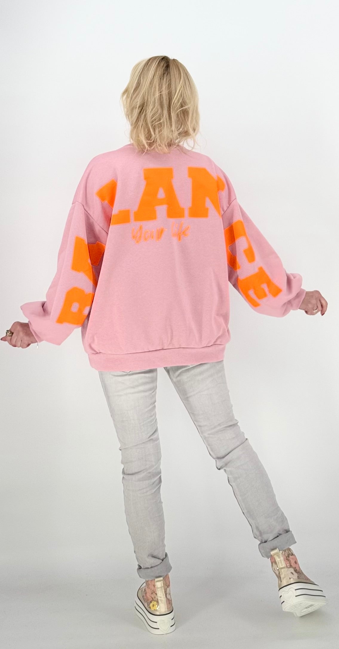 Sweatshirt in rosa "Balance"