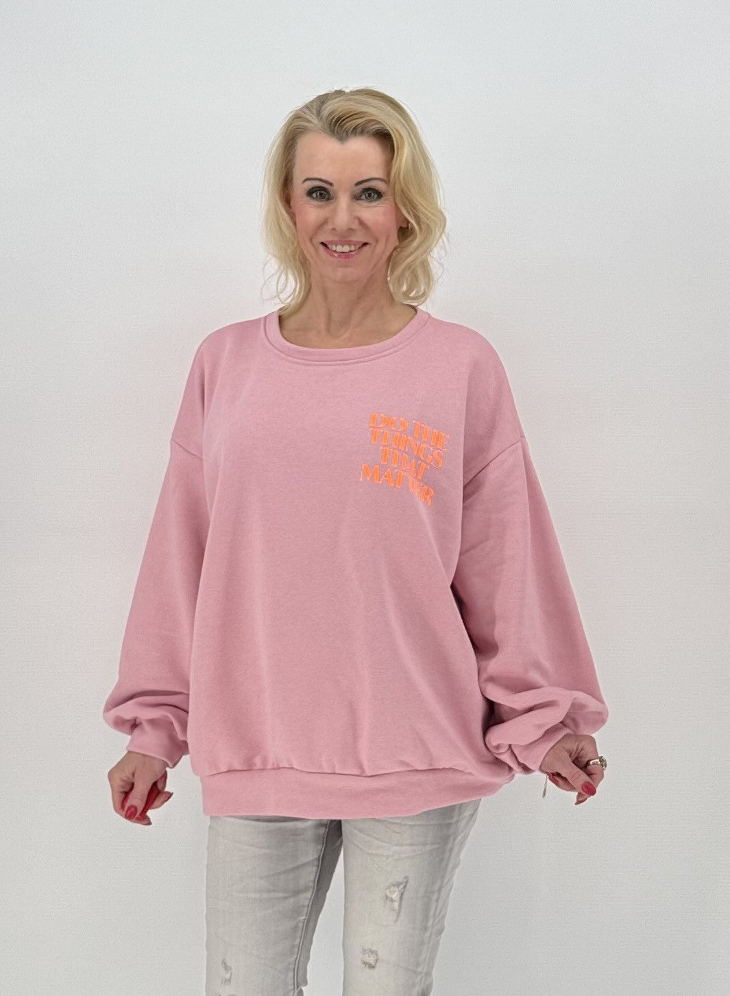 Sweatshirt in rosa "Balance"