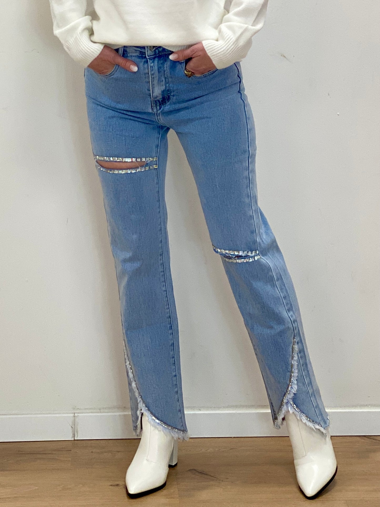 Jeans Hose mit Extras