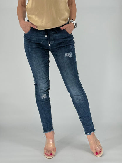 Jeans Hose Slim dunkelblau