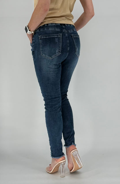 Jeans Hose Slim dunkelblau