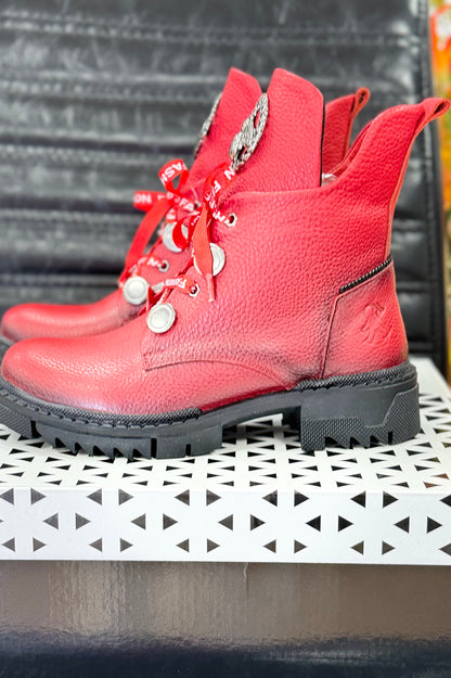 Boots 2go rot Leder