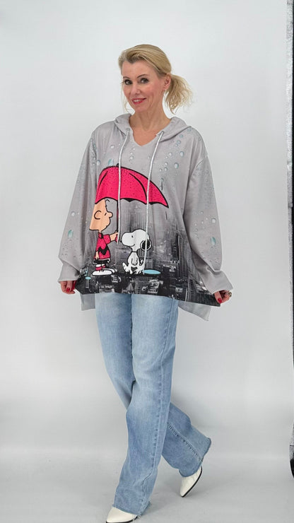 Sweatshirt mit Kapuze Snoopy "New York City"