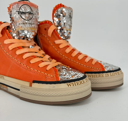 Sneaker Rebecca White orange