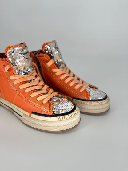 Sneaker Rebecca White orange