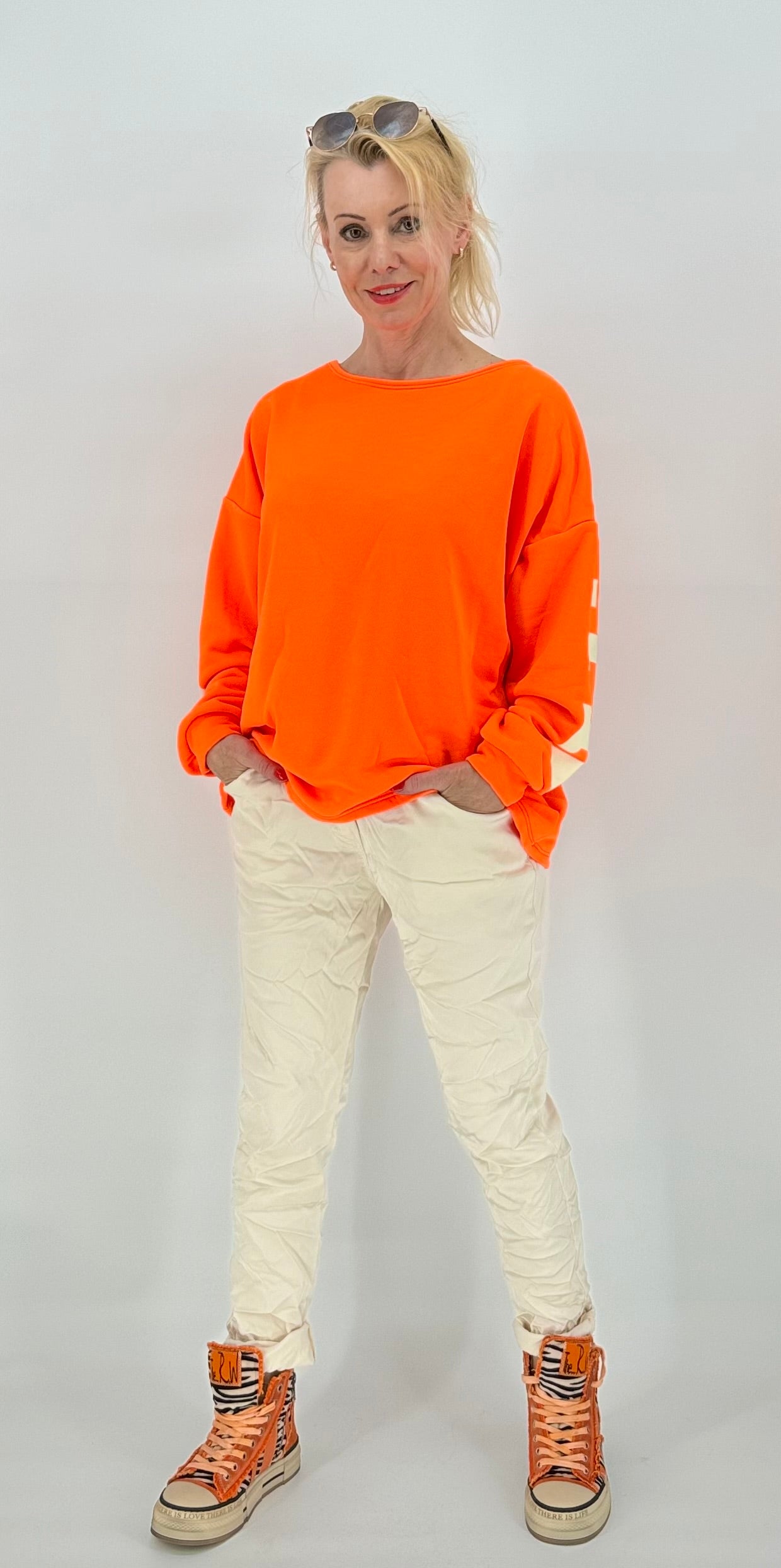 Sweatshirt "NEW YORK" orange