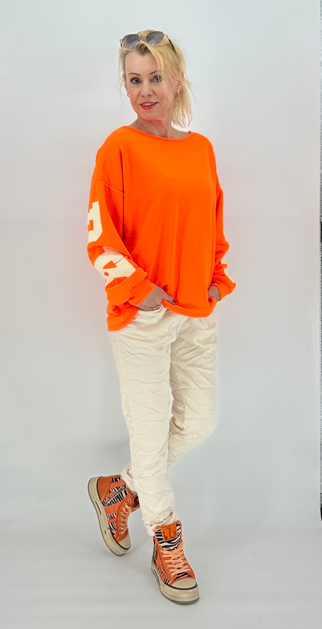 Sweatshirt "NEW YORK" orange