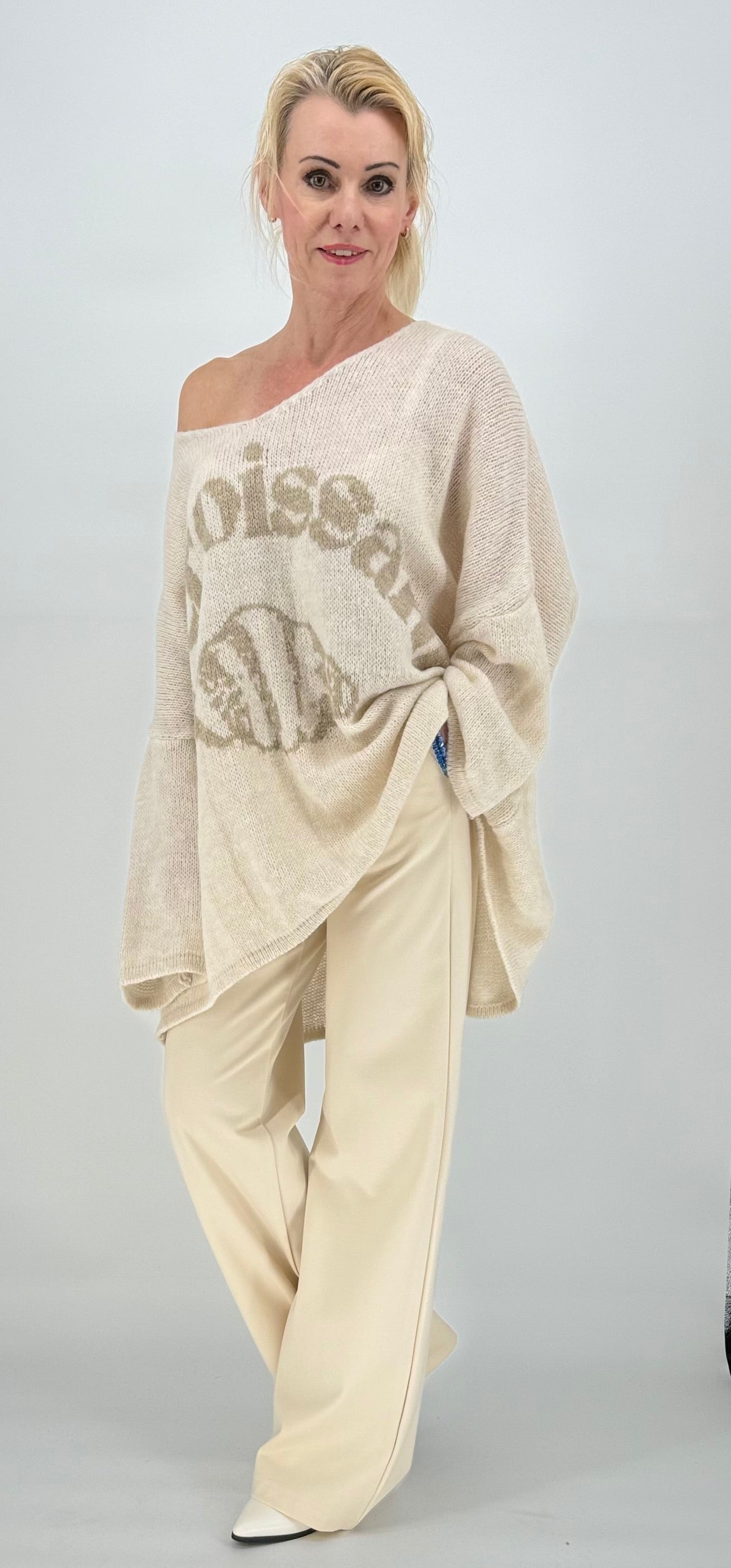 Pullover "Croissant" beige