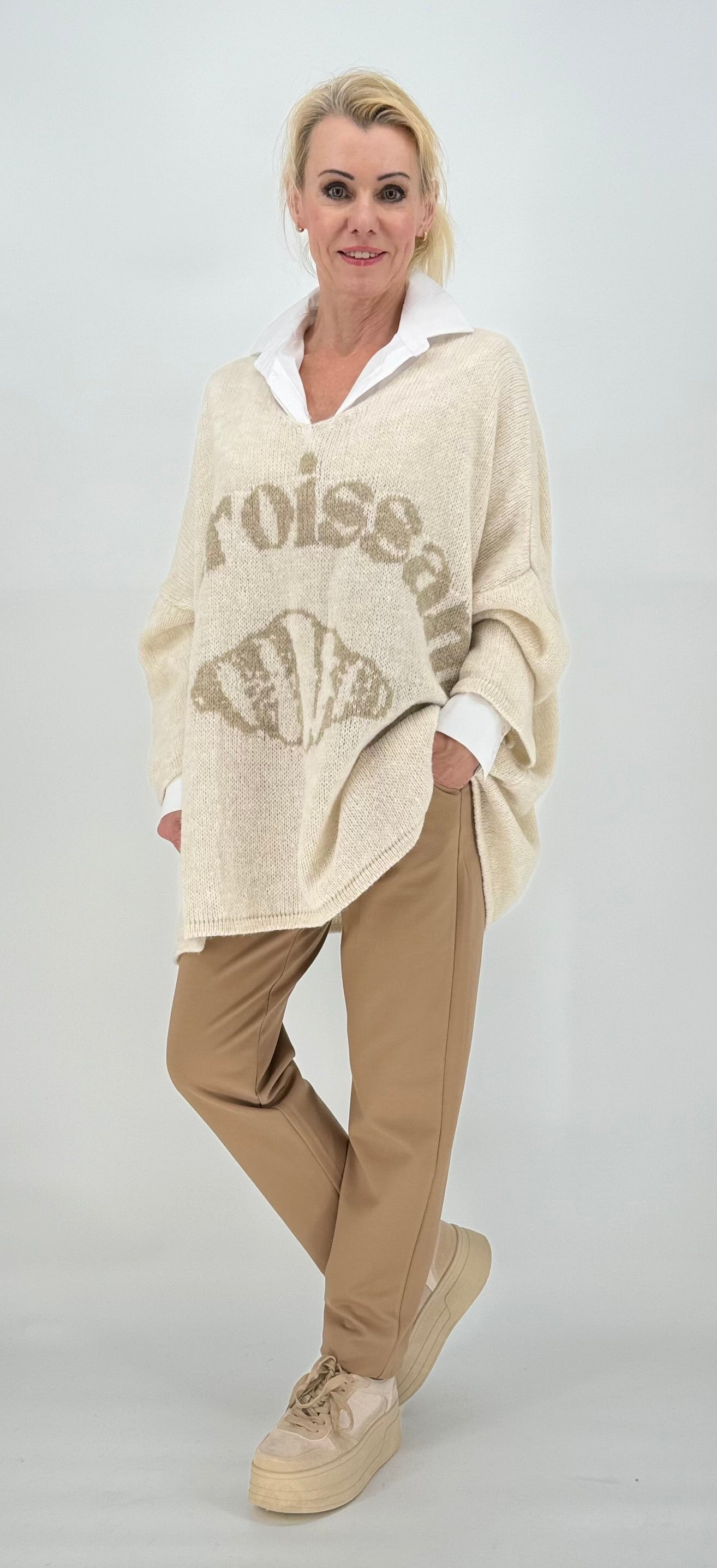 Pullover "Croissant" beige