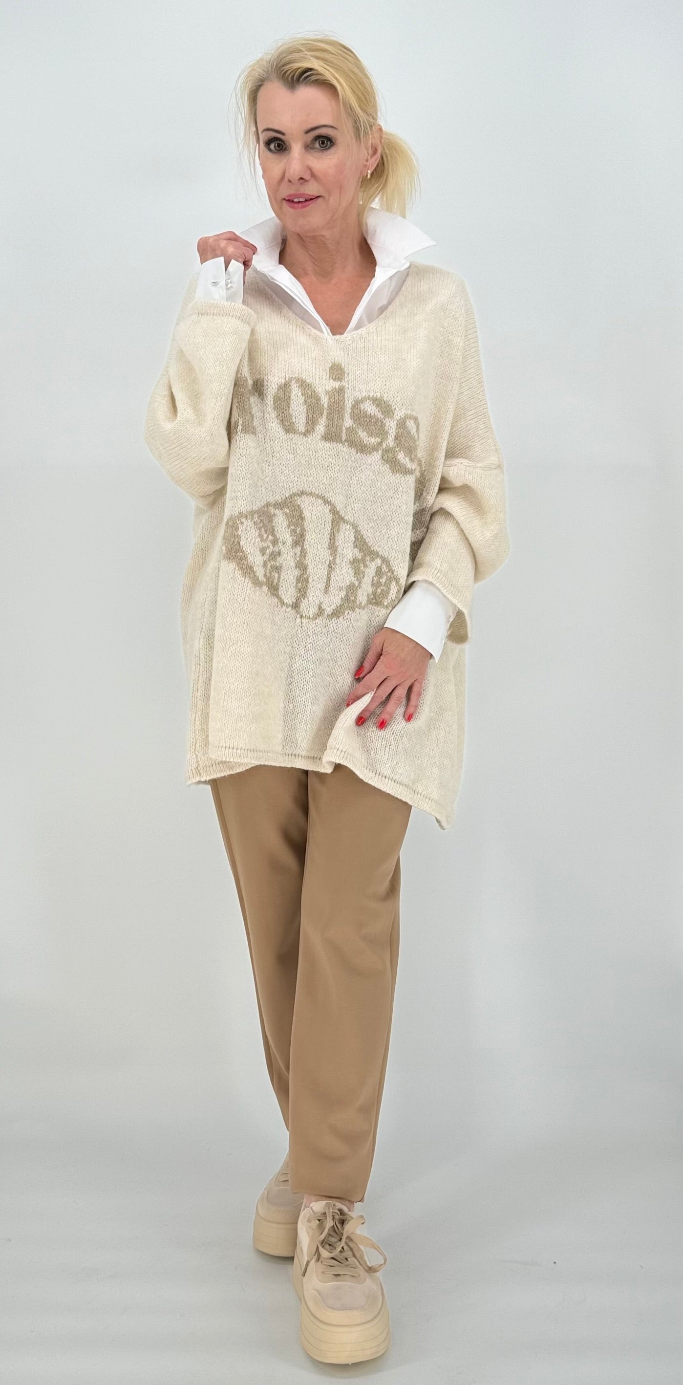 Pullover "Croissant" beige