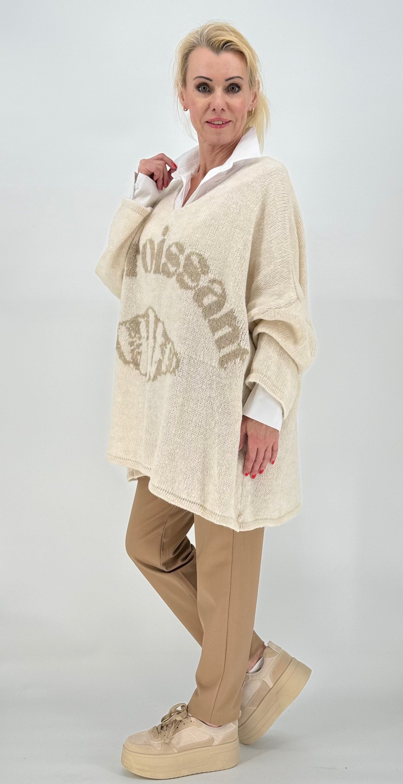 Pullover "Croissant" beige