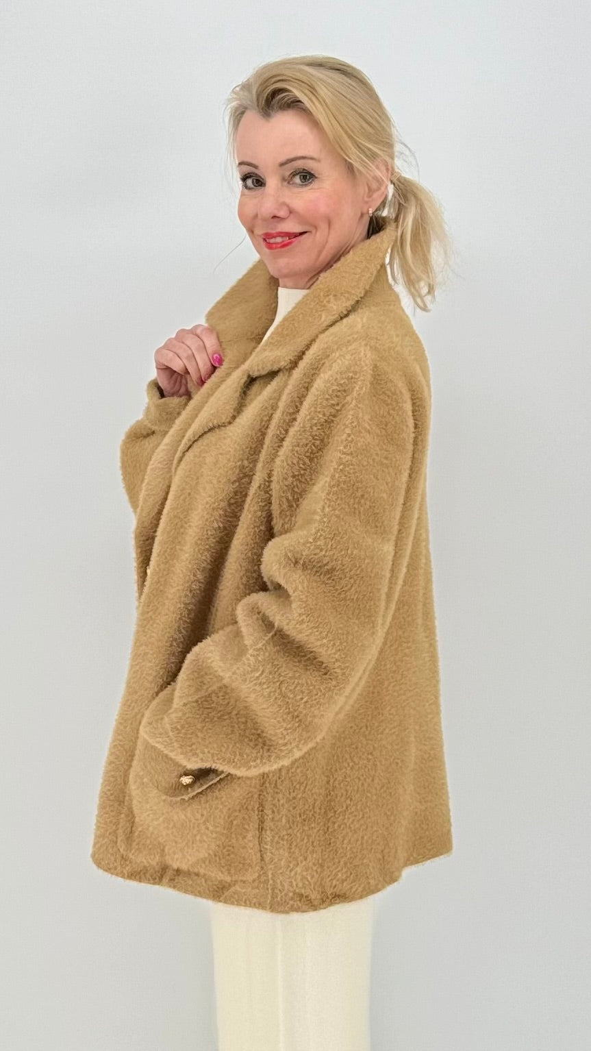 Kuschelige Jacke camel