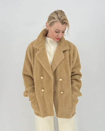 Kuschelige Jacke camel