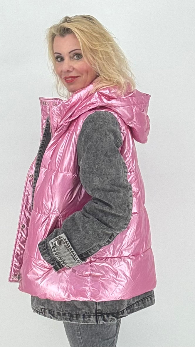 Jacke pink/grau