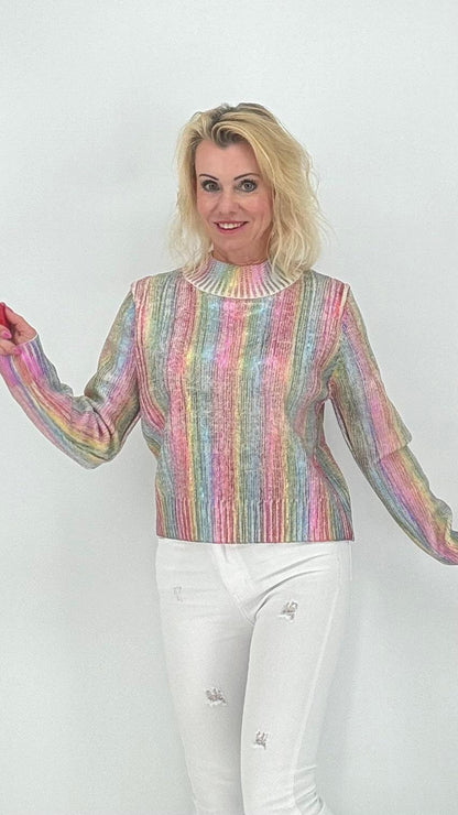 Regenbogen Pullover