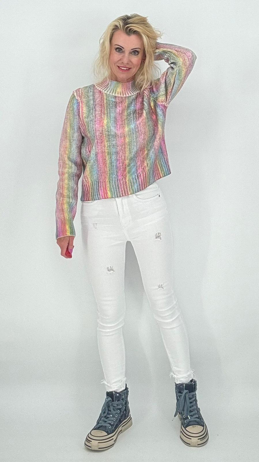 Regenbogen Pullover