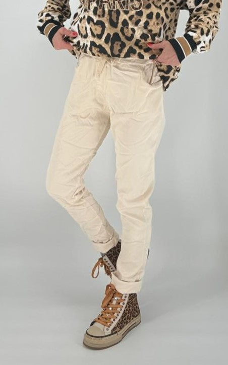 Jogpants Hose hellbeige